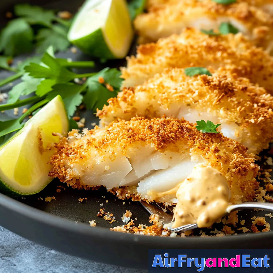 Air Fryer Cod Panko Easy Recipe (Crispy) AirFryAndEat
