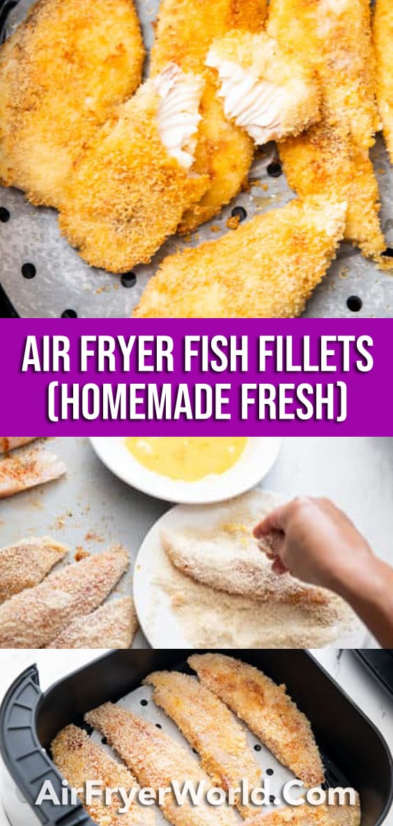 Air Fryer Fish Fillets or Sticks Fresh, Homemade, EASY Air Fryer World