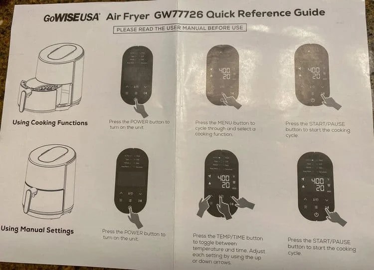 GoWISE USA 4.6 Quart Air Fryer Review • Air Fryer Recipes & Reviews
