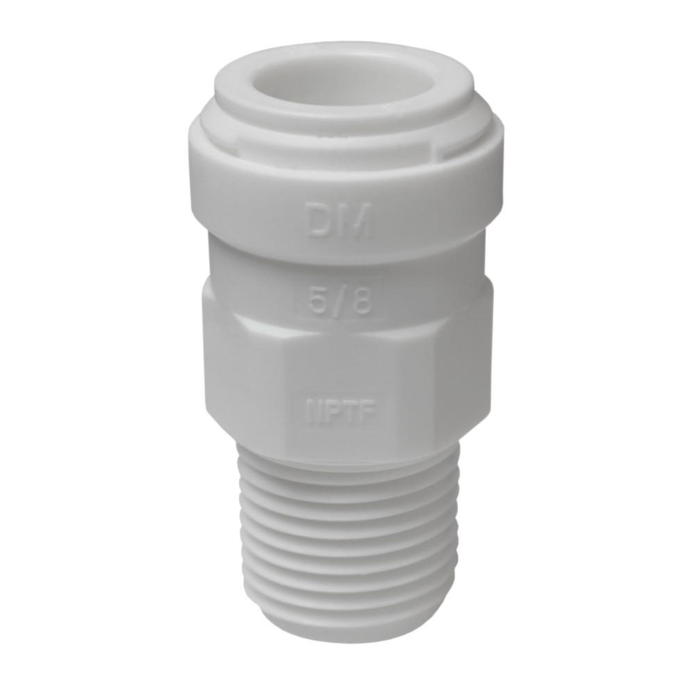 ET170004 1/2inch MIPT x 5/8inch WHITE PP QUICK CONNECT (PUSH IN