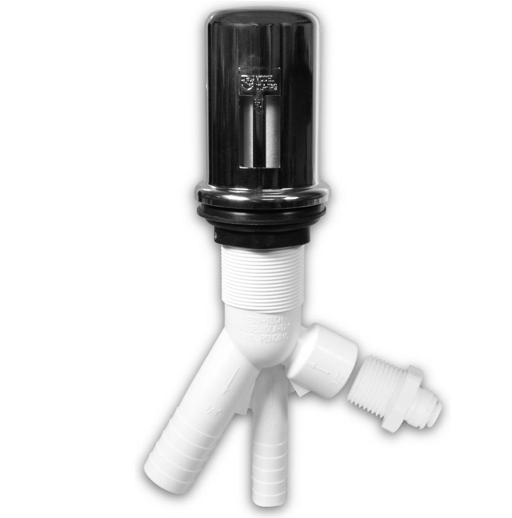 ET200001 Twin Inlet Air Gap with 1/2″ MIPT x 1/4″ Quick Connect (Push