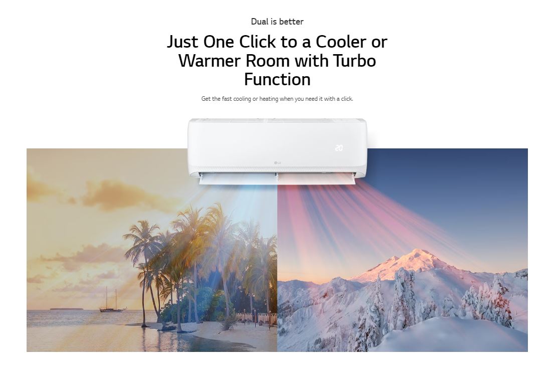 LG HERO On/Off Air Conditioner 3 HP Cooling/Heating S4-H24TZAAE | Air Group