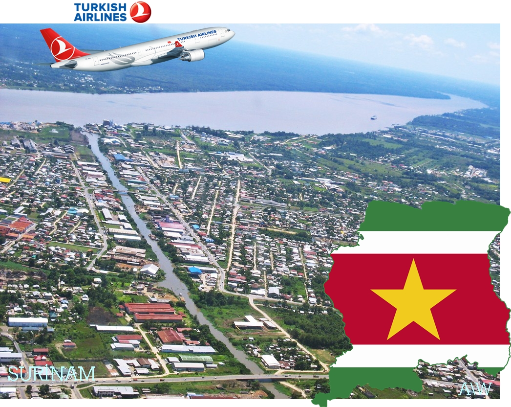 Turkish Airlines cooperación técnica con Surinam y Guyana