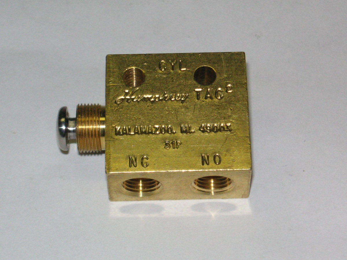 Humphrey 3 Way Push Button TAC Valve Automation Parts Air Inc