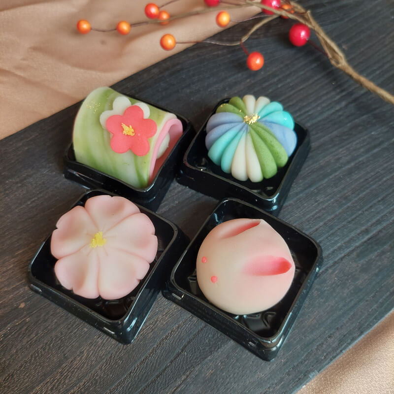 Beautiful Japanese sweets "Nerikiri(wagashi)" and Matcha Aichi/Nagoya