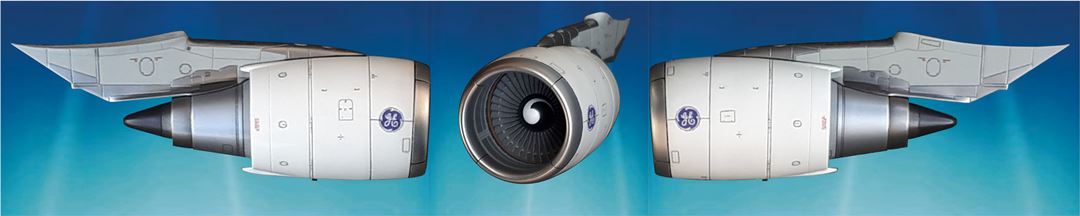 GE CF6-80C2 engines for Airbus A300 / A300 ST Beluga / A310 in 1/144