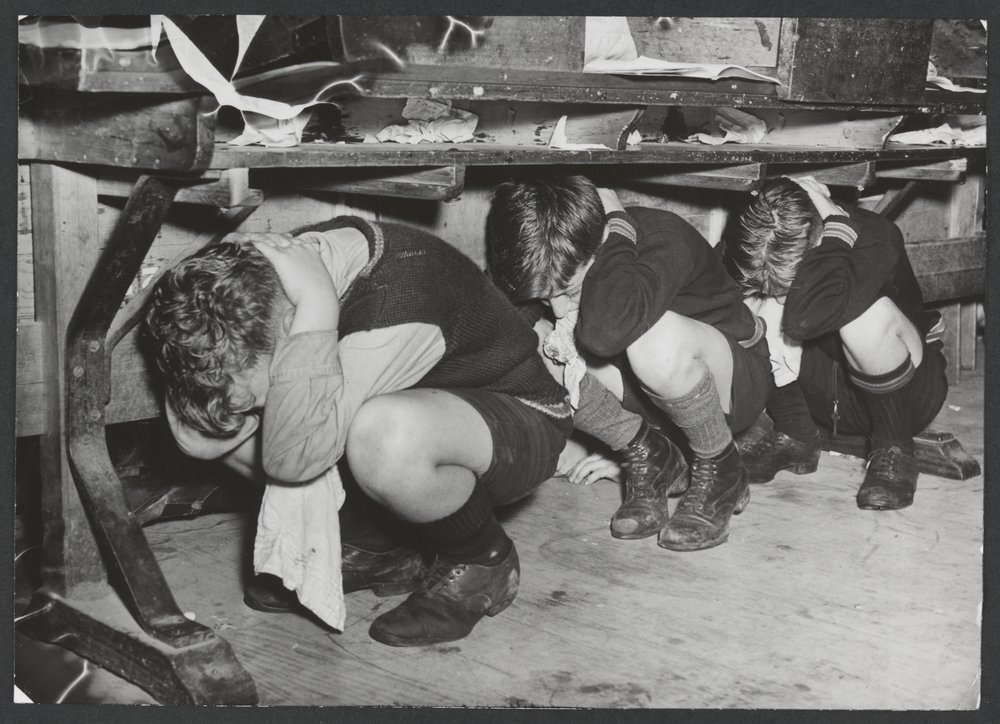 Remember "Air Raid Drills" In Schools From The 1950's And Early 1960's