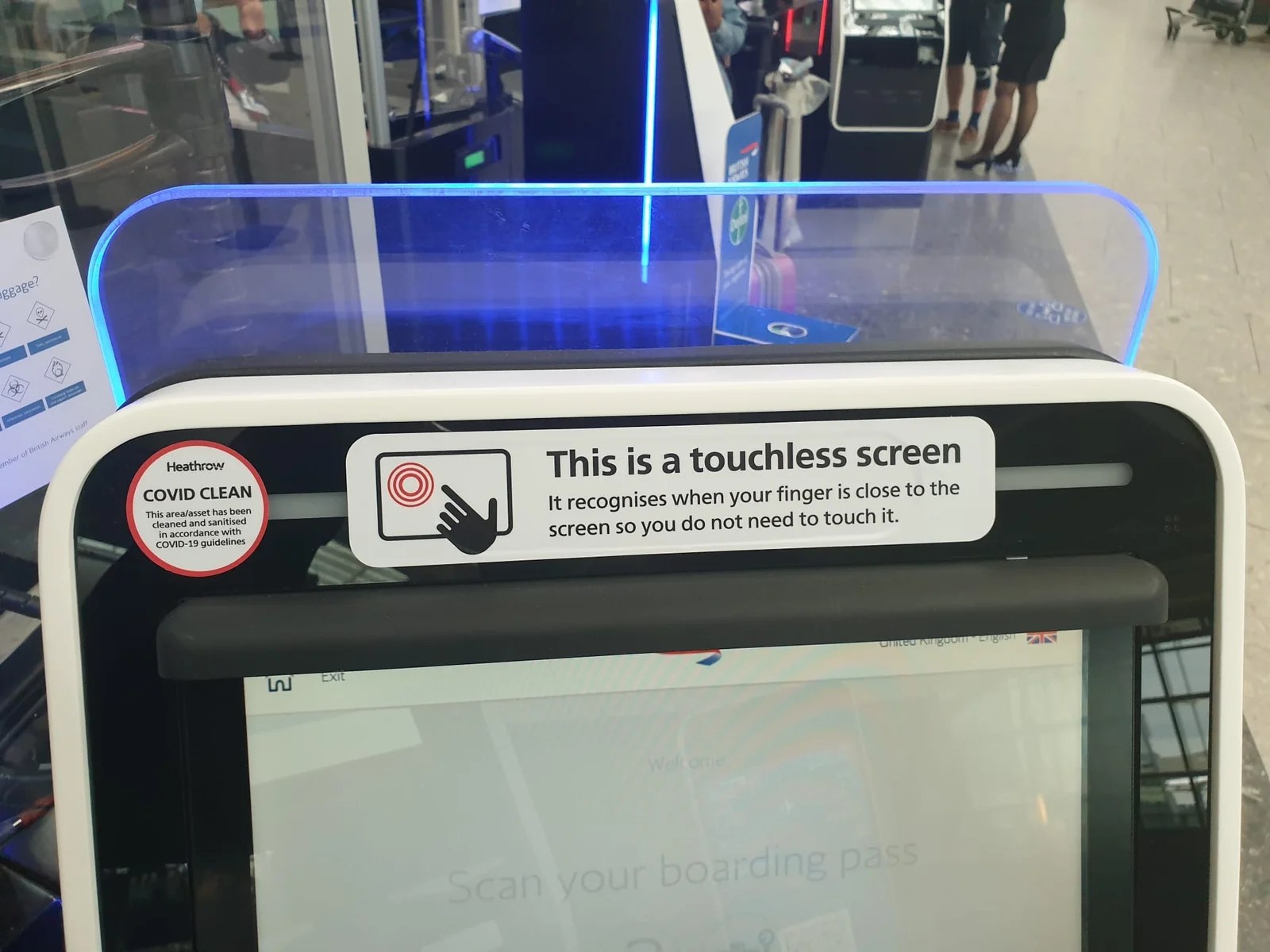 New touchless bag drop technology being trialled at Heathrow Airport