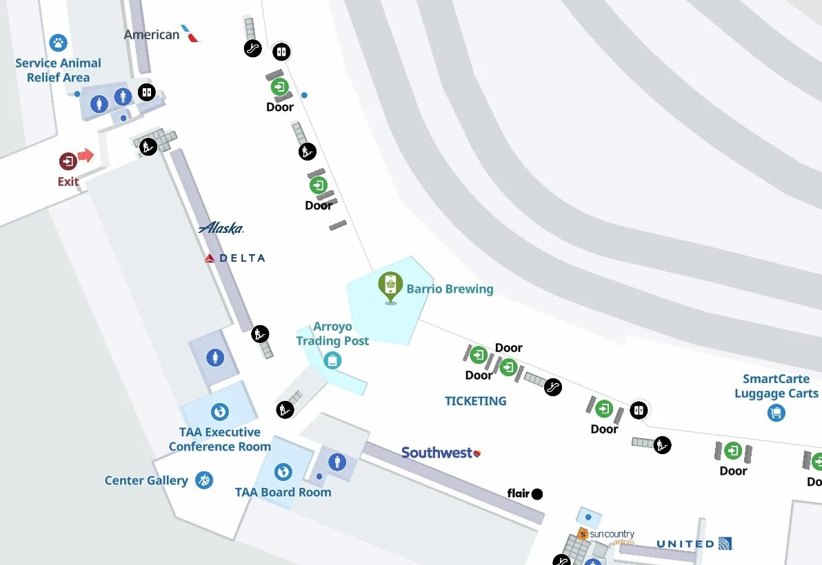 Tucson International Airport unveils new interactive wayfinding map