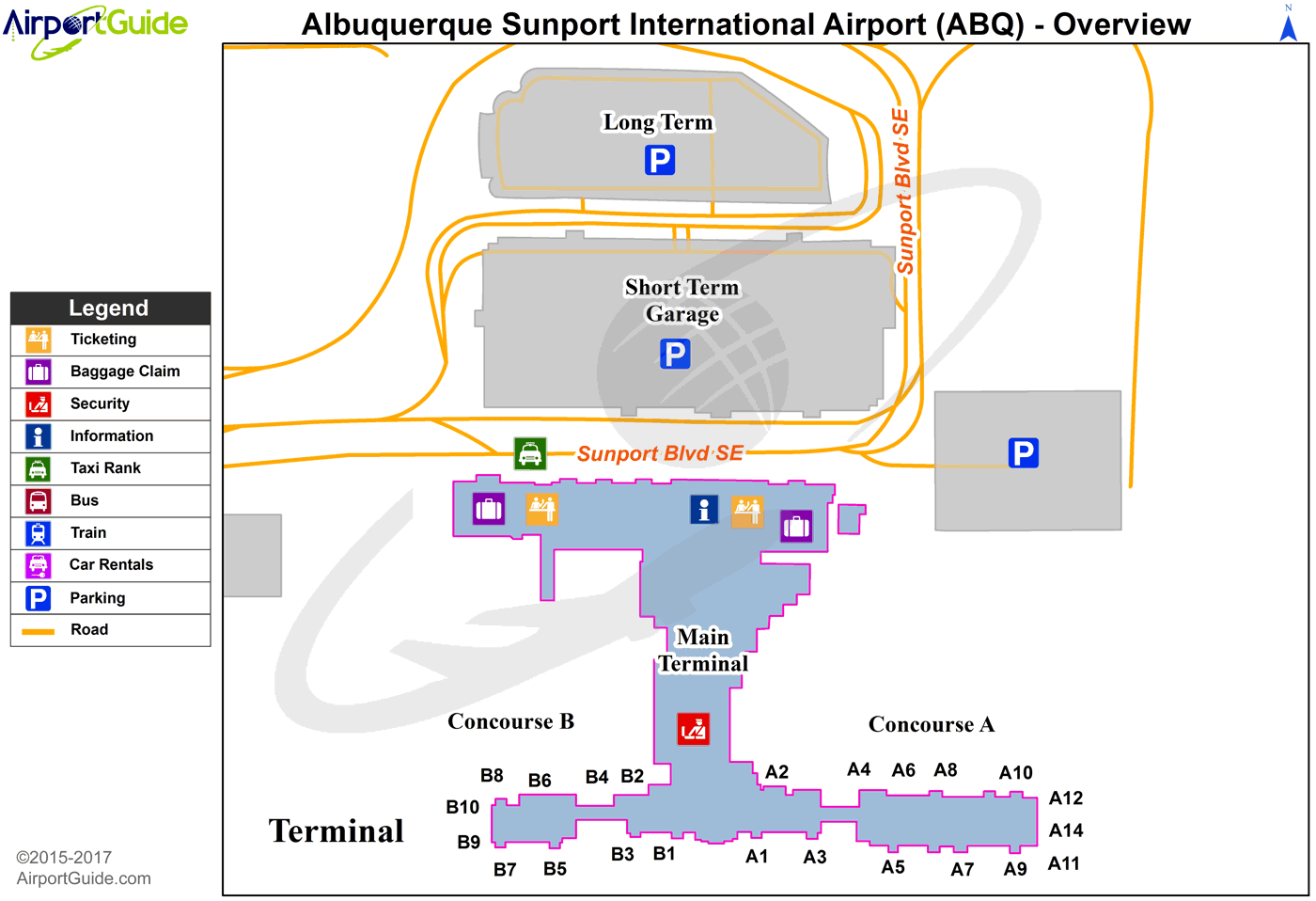 Albuquerque International Sunport Airport KABQ ABQ Airport Guide
