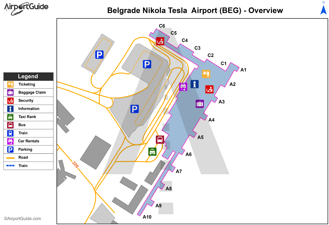 Belgrade Nikola Tesla Airport LYBE BEG Airport Guide