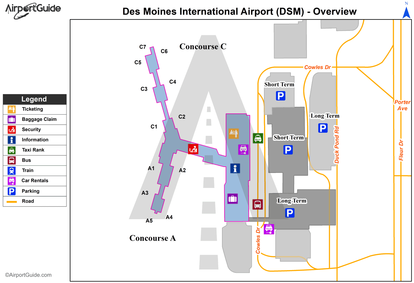 Des Moines International Airport KDSM DSM Airport Guide