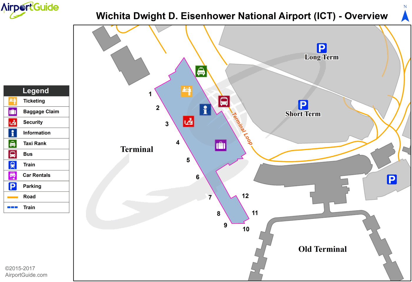 Wichita Dwight D Eisenhower Ntl Airport KICT ICT Airport Guide