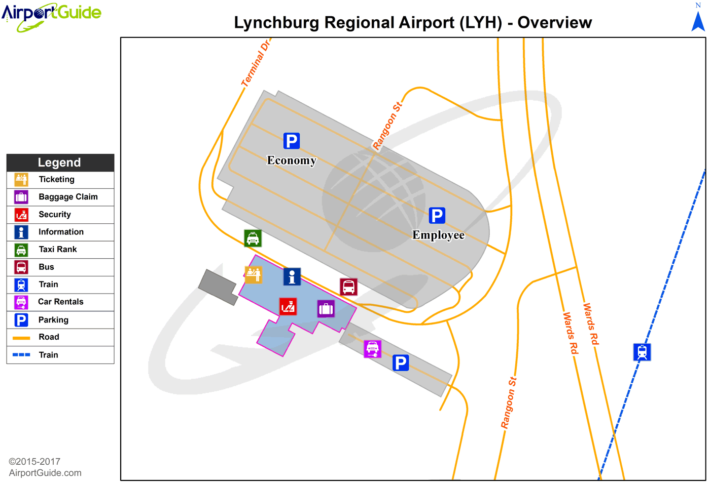 Lynchburg Regional/Preston Glenn Field Airport KLYH LYH Airport Guide
