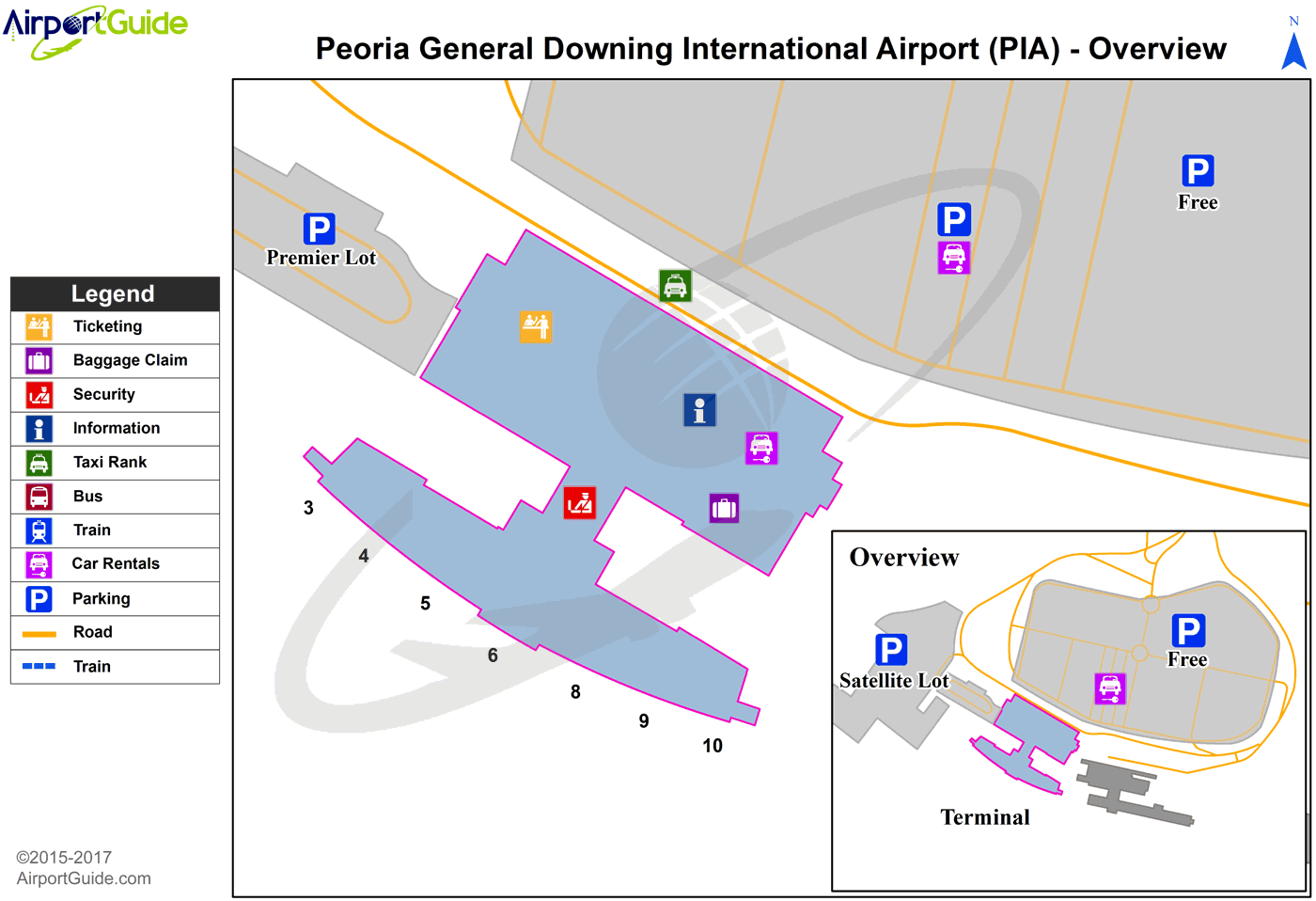General Downing Peoria International Airport KPIA PIA Airport Guide