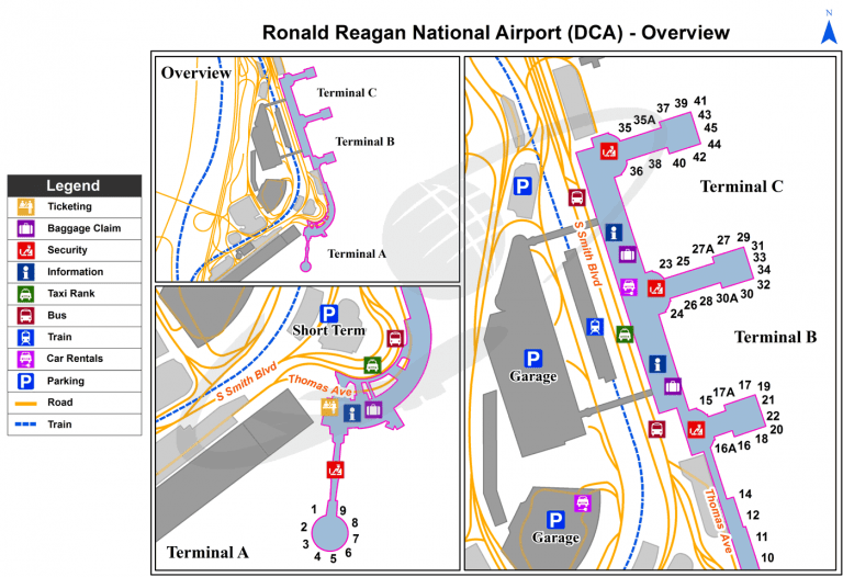 Ronald Reagan International Airport (DCA) Virginia