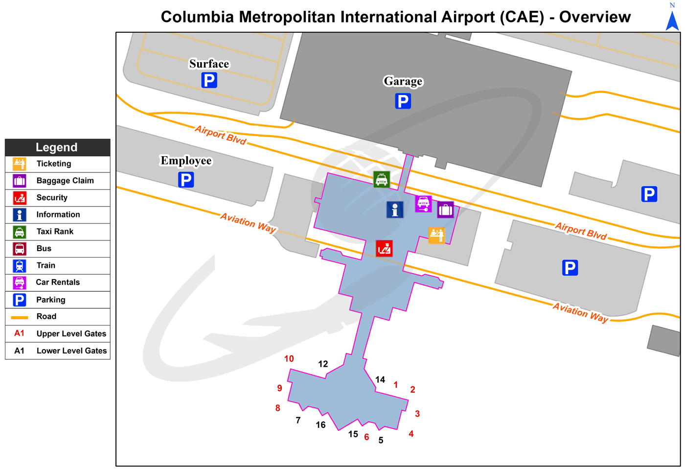 Columbia Metropolitan Airport (CAE) South Carolina