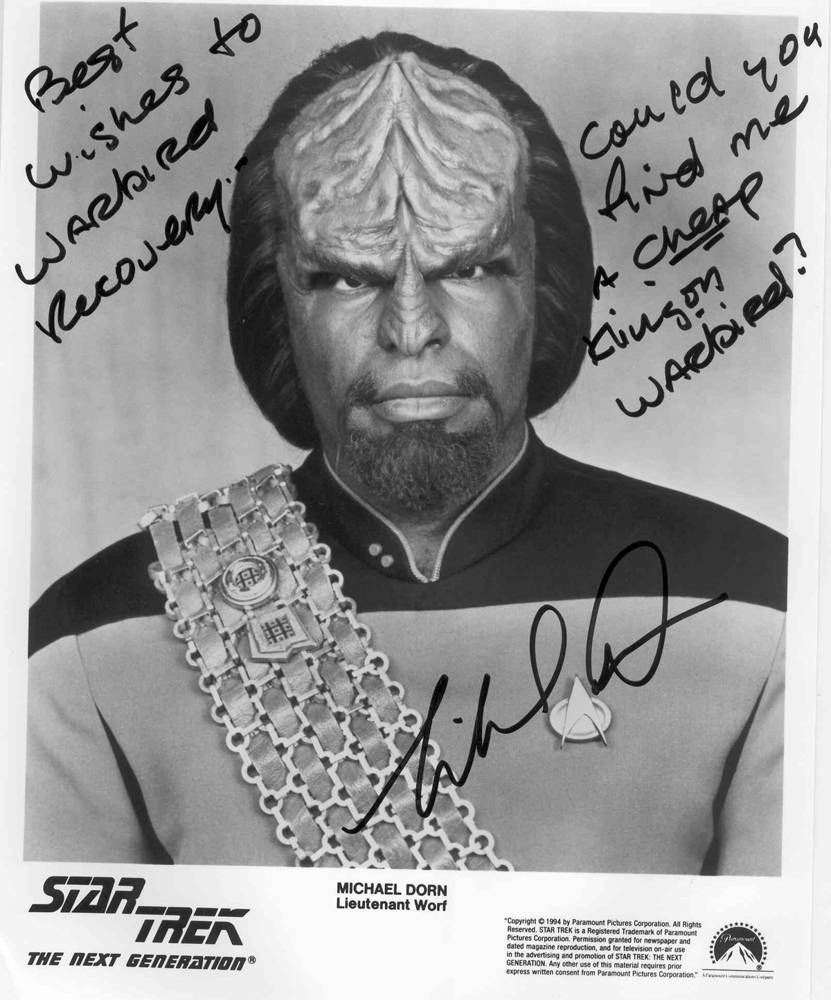 Michael Dorn A Trek worth Remembering Airport Journals