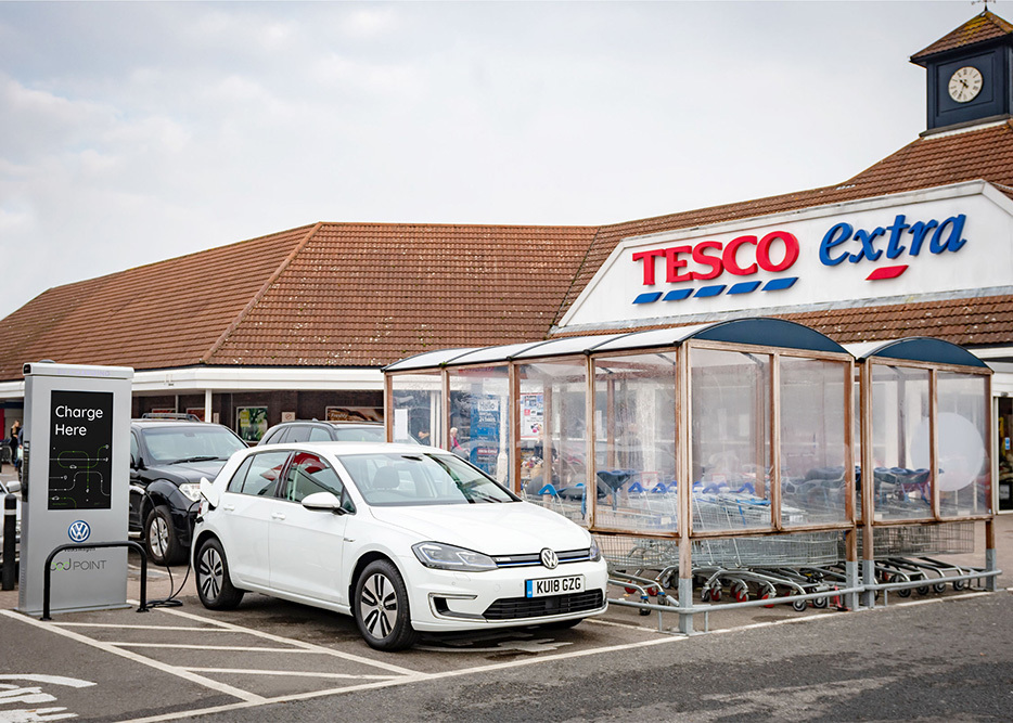 Tesco to offer free EV charging at 600 stores