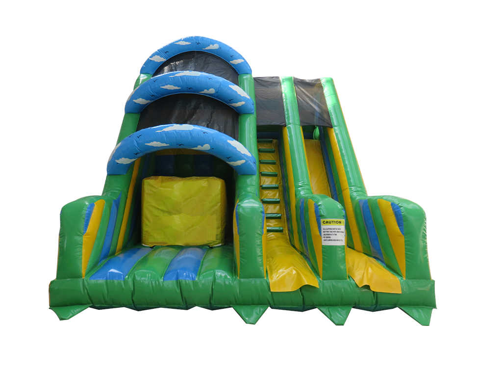 10ft Platform Base Jump with Drop Slide Airquee Inflatables