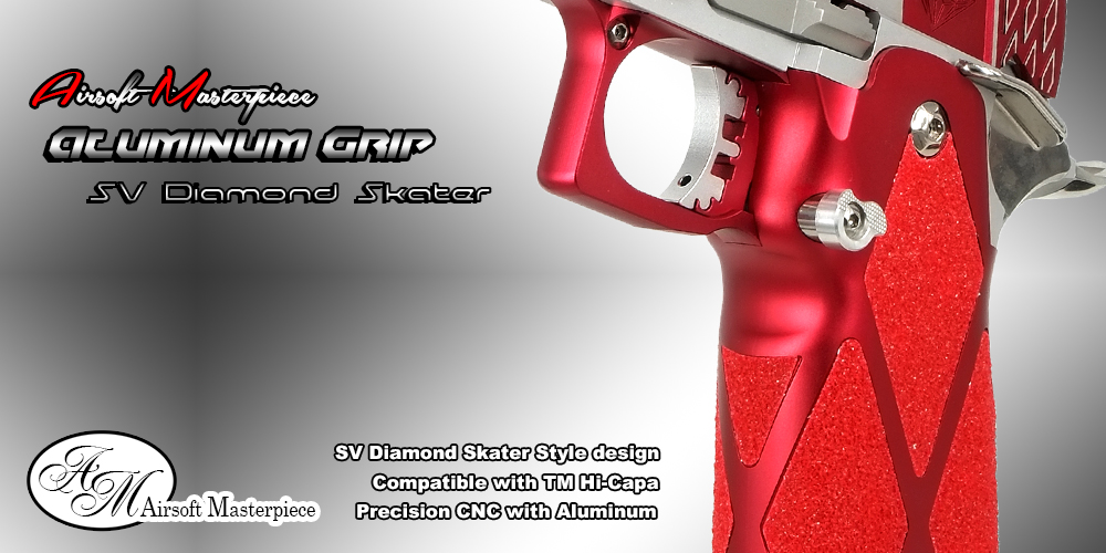 Airsoft Masterpiece Aluminum Grip for HiCAPA (Type 12 / SV Diamond