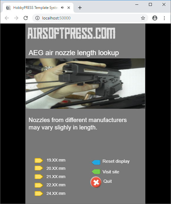 Find the nozzle length of your Airsoft AEG Rifle AirsoftPRESS