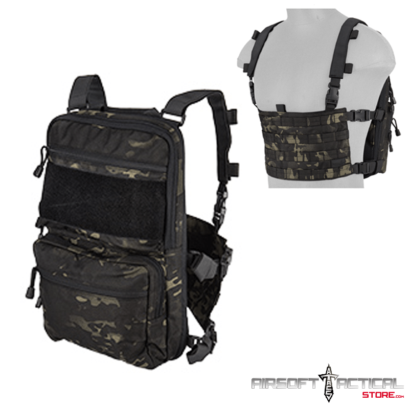 1000D Nylon QD Chest rig lighweight backpack w/molle (Color Multicam