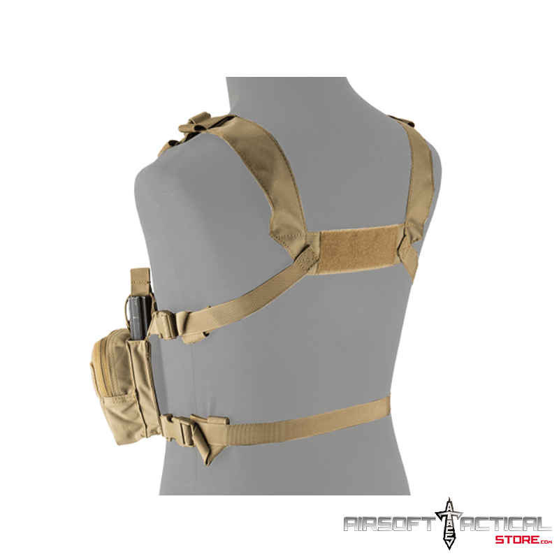 Tactical Chest Rig (Color Tan) by Lancer Tactical Airsoft Tactical Store