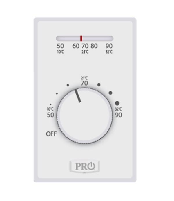 PRO1 IAQ Heat Only 4-Wire Thermostat T501ML4 - Airstar Solutions