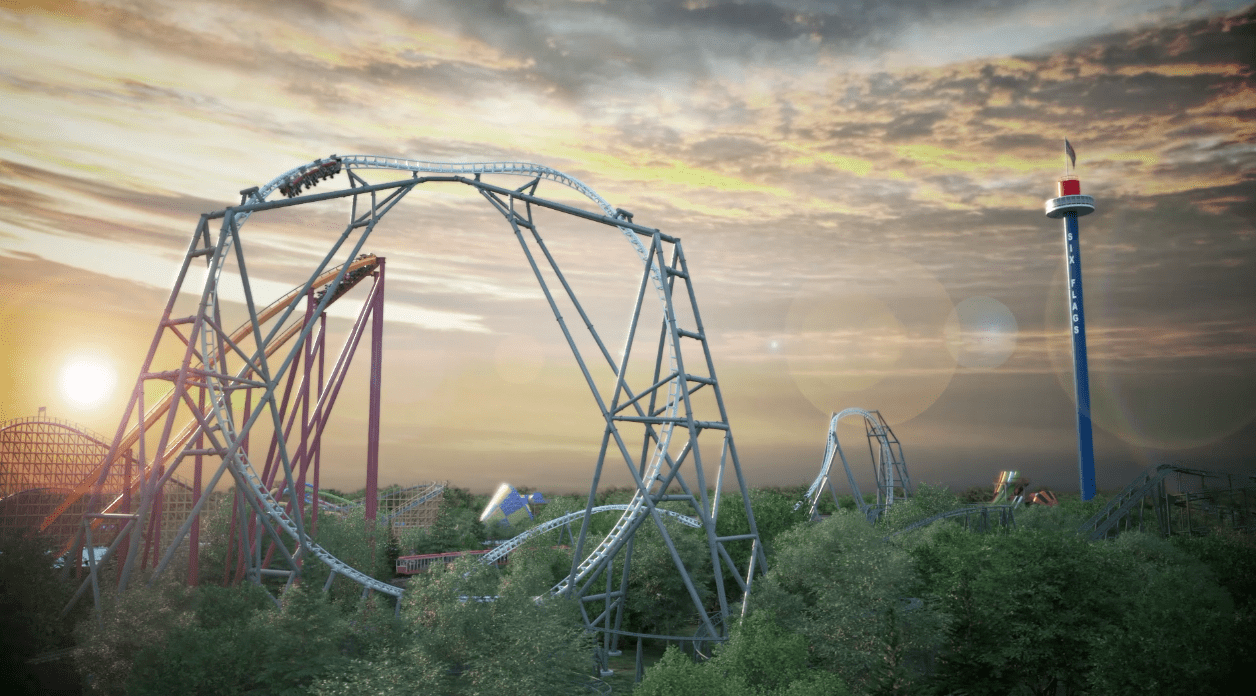 Maxx Force S&S LaunchCoaster für Six Flags Great America