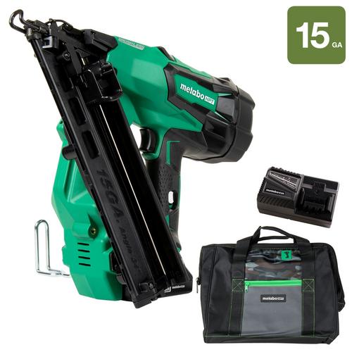 Metabo 2 1/2" 18V 15Ga Cordless Da Style Finish Nailer Kit Air Tools Plus