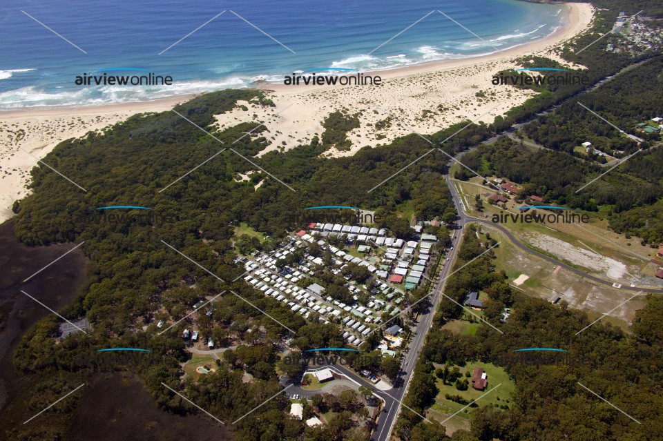 Aerial Photography Samurai Beach, One Mile Beach and Anna Bay Airview