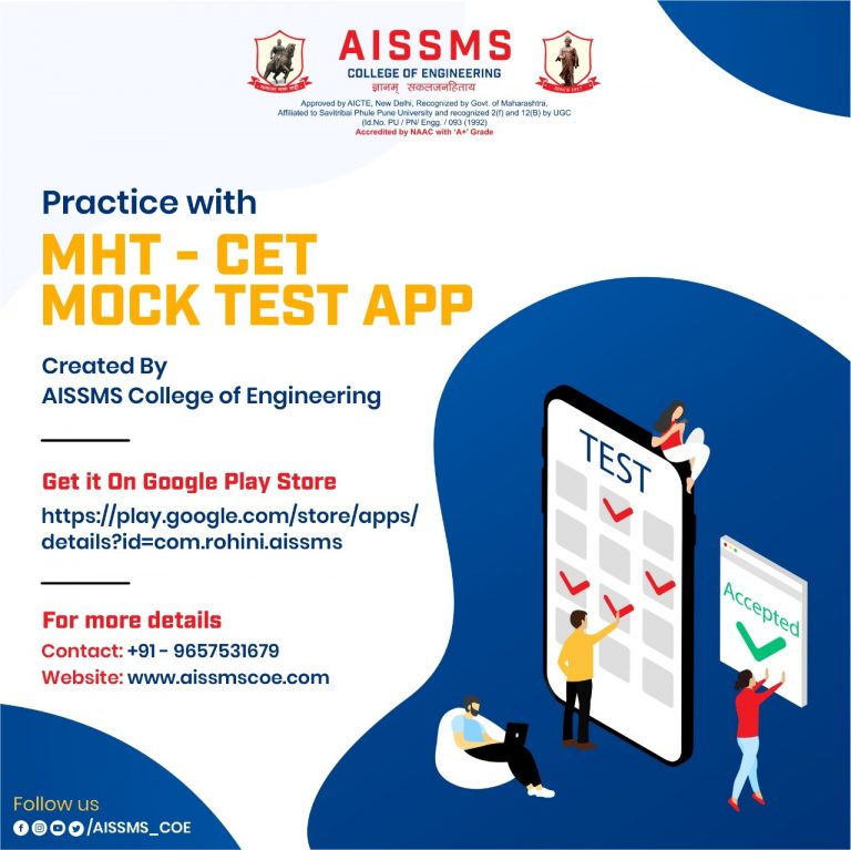 MHT CET Mock Test by COE June Month AISSMS All india Shri Shivaji