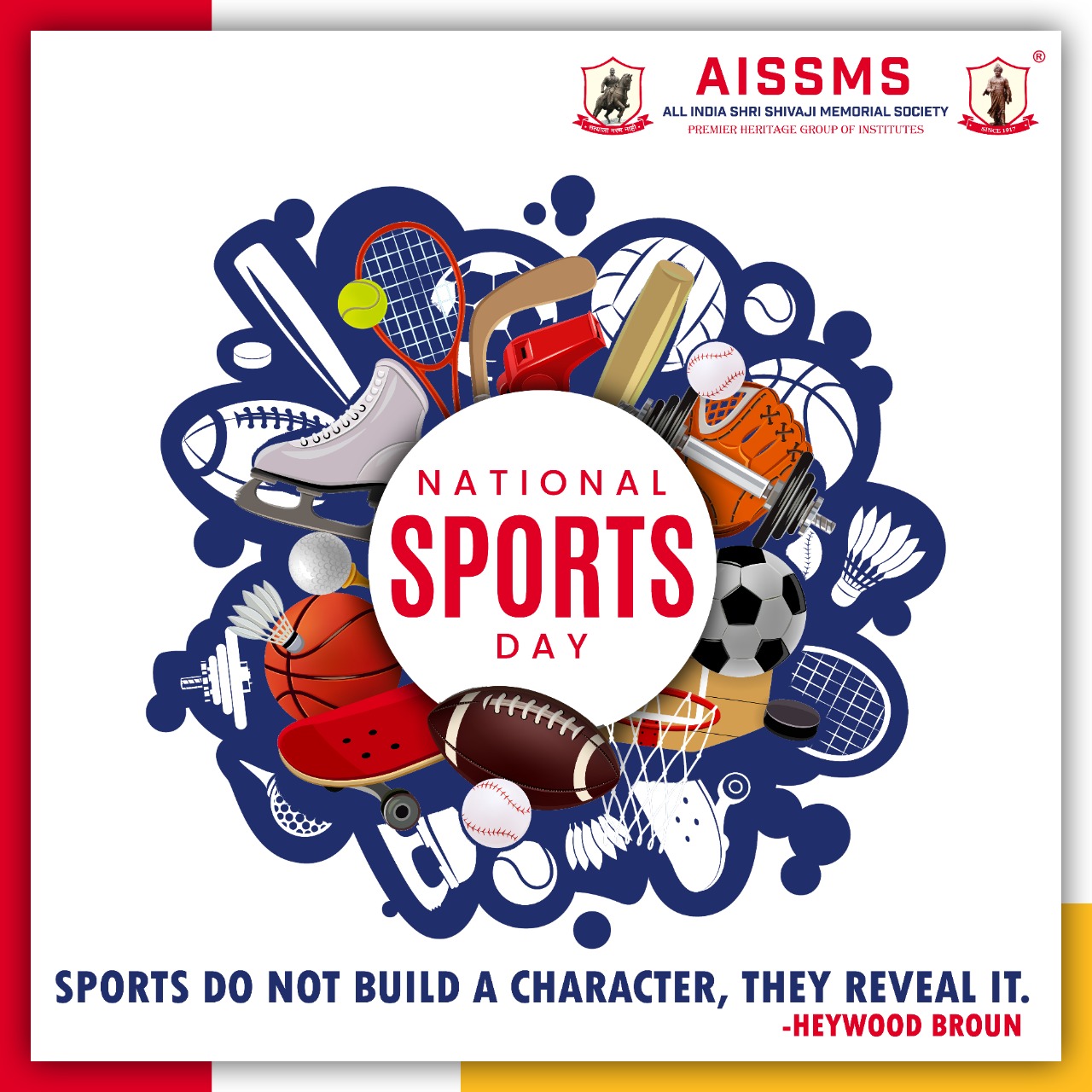 National Sports Day 2020 AISSMS All india Shri Shivaji Memorial