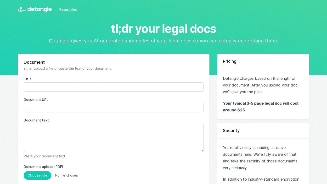Detangle AI AI Tool details, price and alternatives AItach