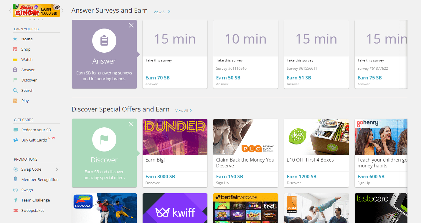 Swagbucks Home Aitka