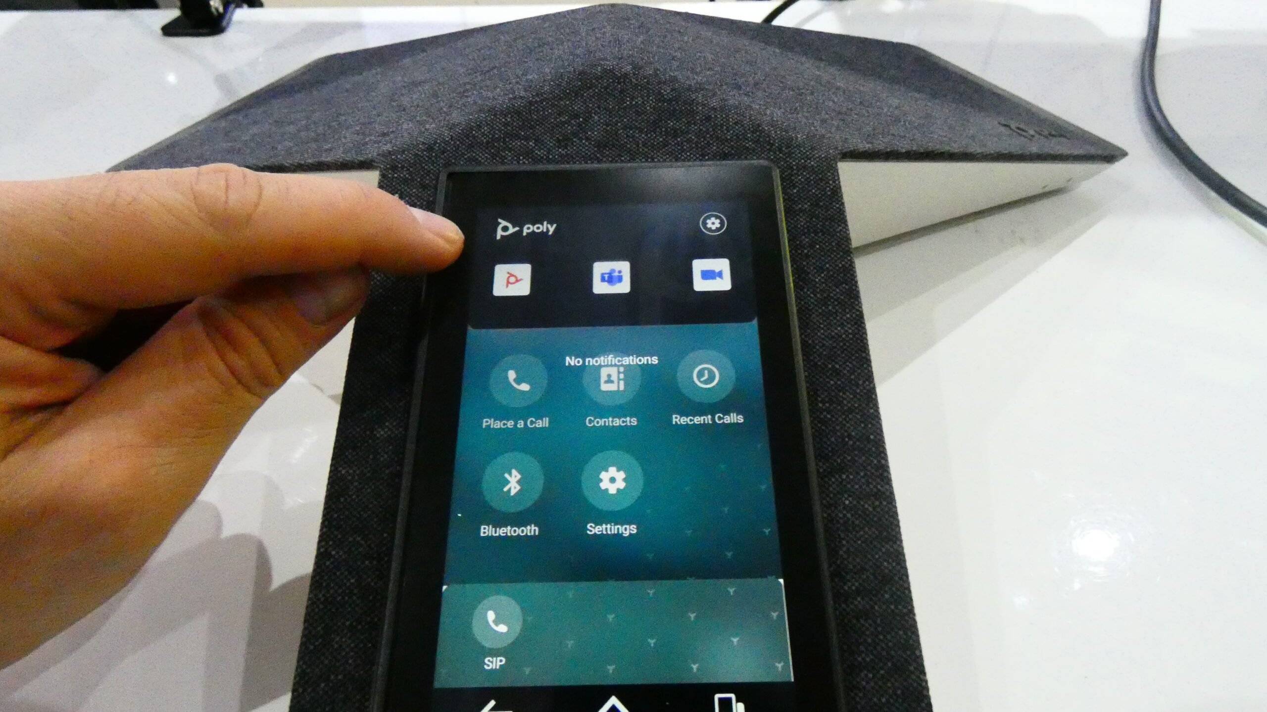 Poly C60 App Switching / Swipe Mode SIP, TEAMS und Zoom RC Poly C60