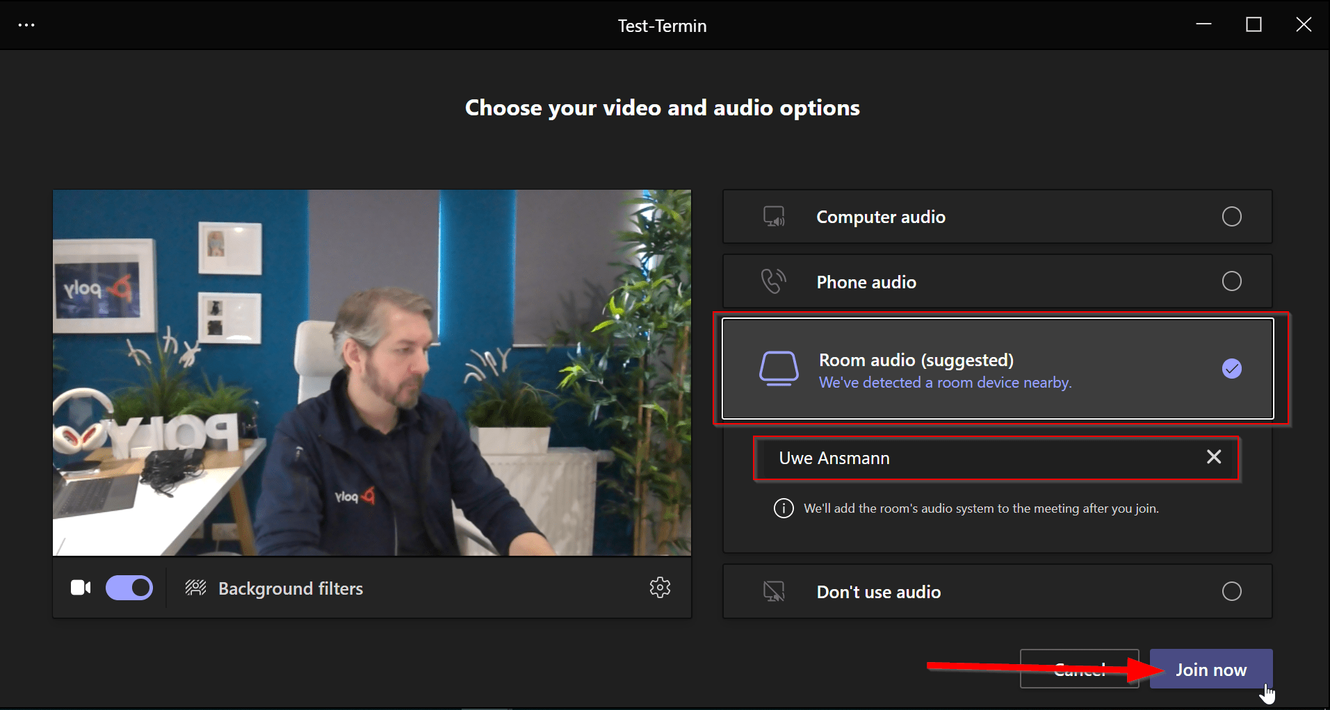 Teams Room System "Proximity Join" Usecase und Workflow Teams Room