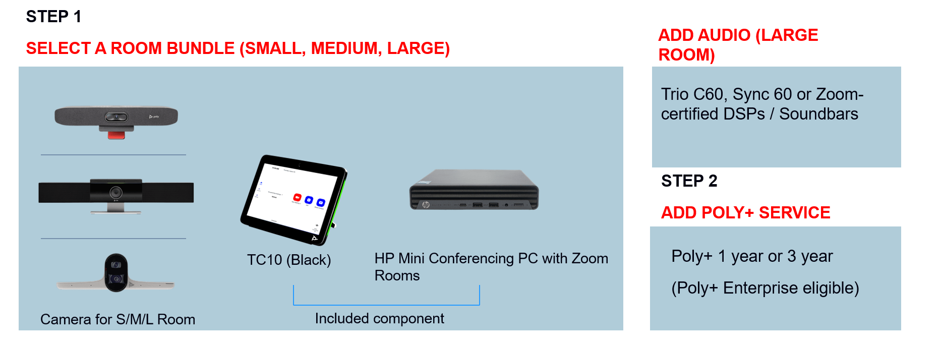 Poly hat jetzt AndroidUND Windowsbasierte Zoom Rooms Poly hat jetzt