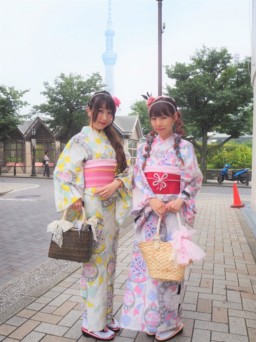 浅草浴衣 夏の浴衣で浅草 VISHUJI