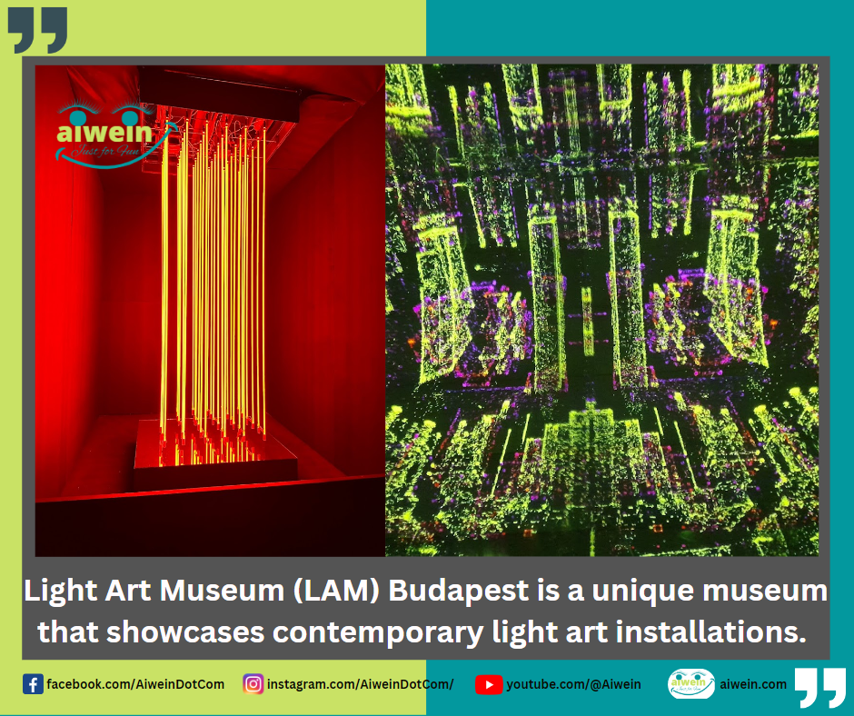 One of the world's largest light art museums has opened in Budapest