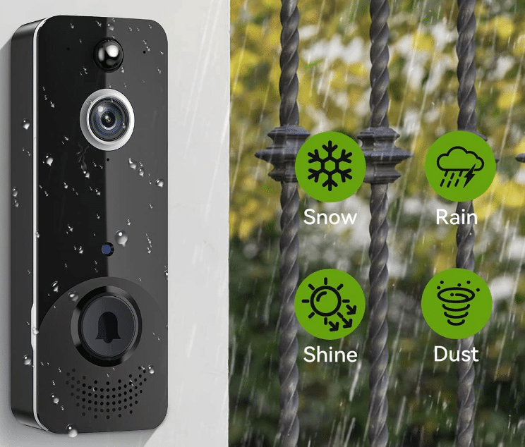 EKEN M8 Smart Video Doorbell Camera Wireless with Chime Ringer Aiwit.App