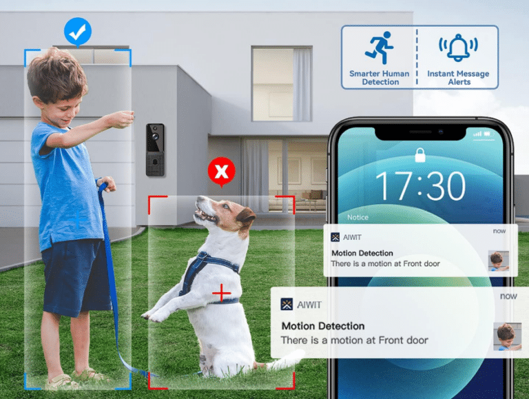 EKEN N8 Smart Video Doorbell Camera Wireless with Chime Ringer Aiwit.App