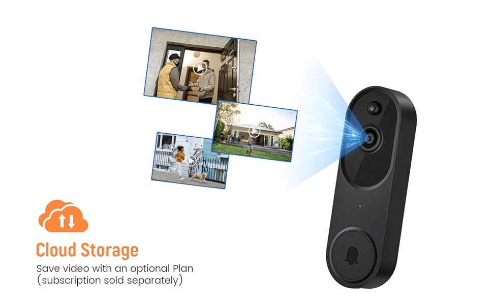EKEN K50 Smart Video Doorbell 1080P Camera Wireless with Chime Ringer