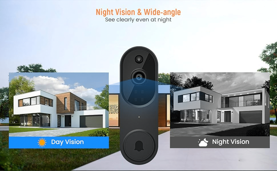 EKEN K50 Smart Video Doorbell 1080P Camera Wireless with Chime Ringer