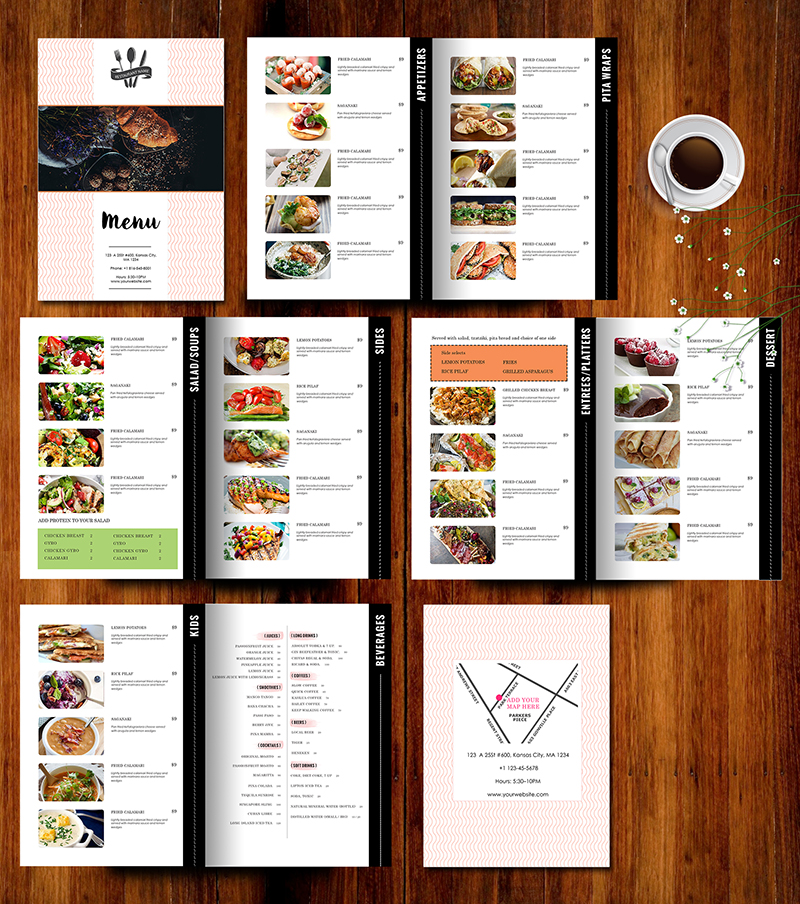 Design & Templates, Menu Templates ,Wedding Menu , Food Menu ,bar menu