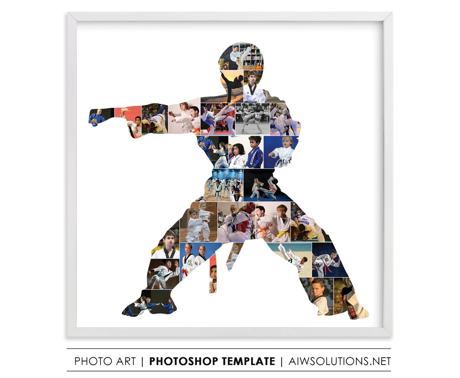 Taekwondo Boy Photo collage, karate boy photo collage