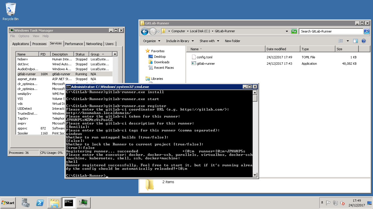 How to install gitlab runner on windows ksevehicle