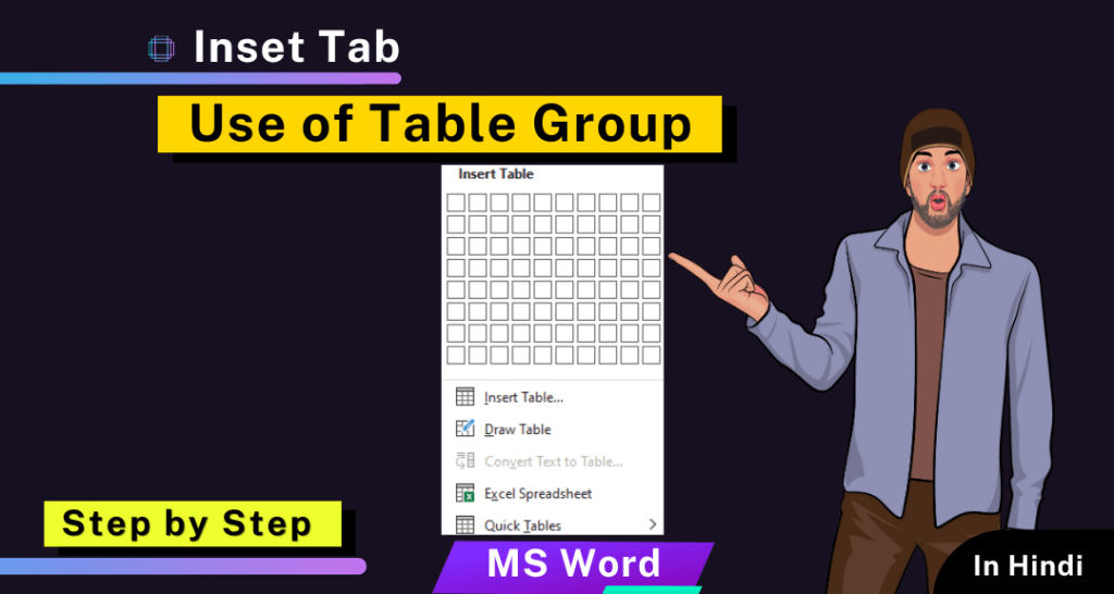 What is Table Group in MS Word? AIYO IT Tutorial
