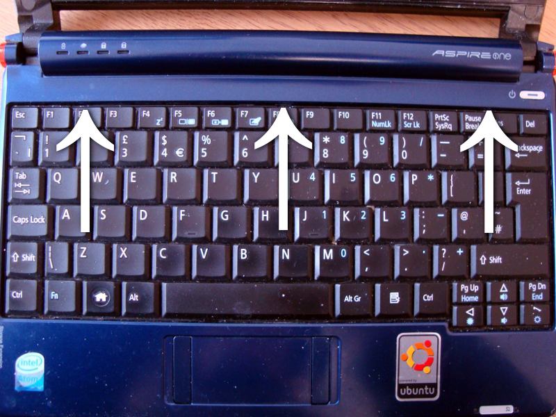 Acer Aspire One A110 keyboard replacement - a howto